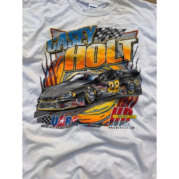 Vintage Casey Holt NASCAR Racing Graphic T shirt - Picture 4 of 8
